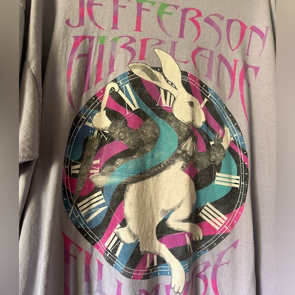 Urban Outfitters Jefferson Airplane White Rabbit T-Shirt - Picture 3 of 5
